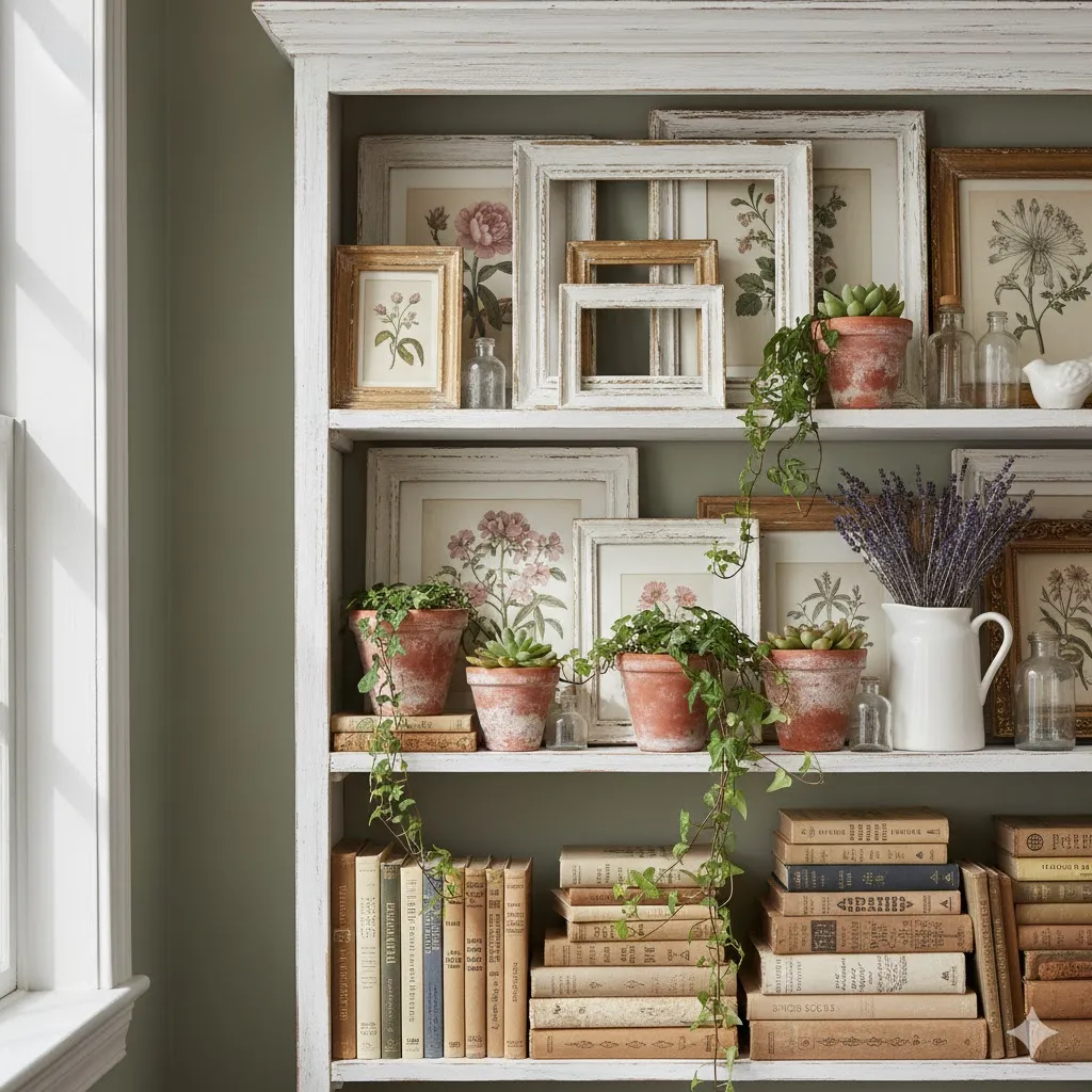 15 Shabby Chic Decor Ideas: A Complete Guide to Timeless, Romantic Interiors 14 Curated Clutter Styling