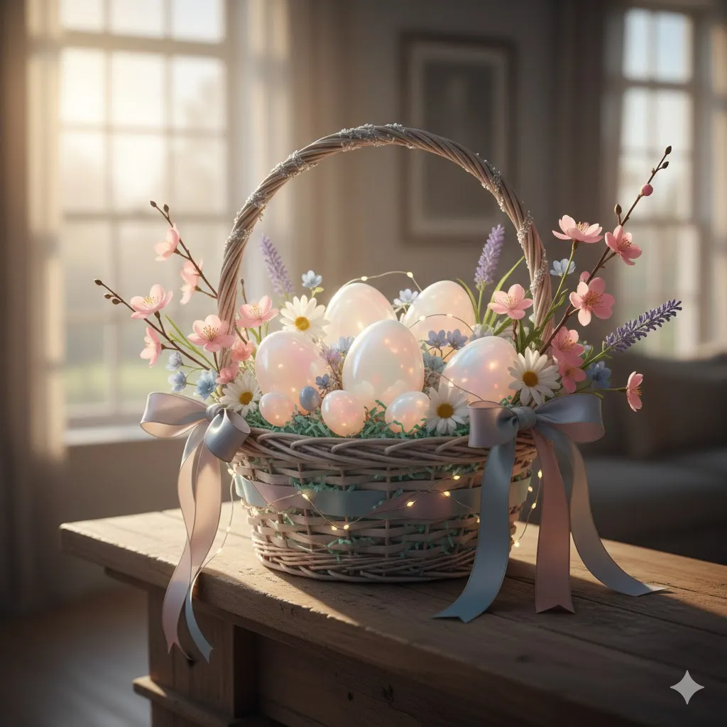 10 Magical Ways to Decorate Your Home with Opalite Easter Eggs 3 Easter Baskets