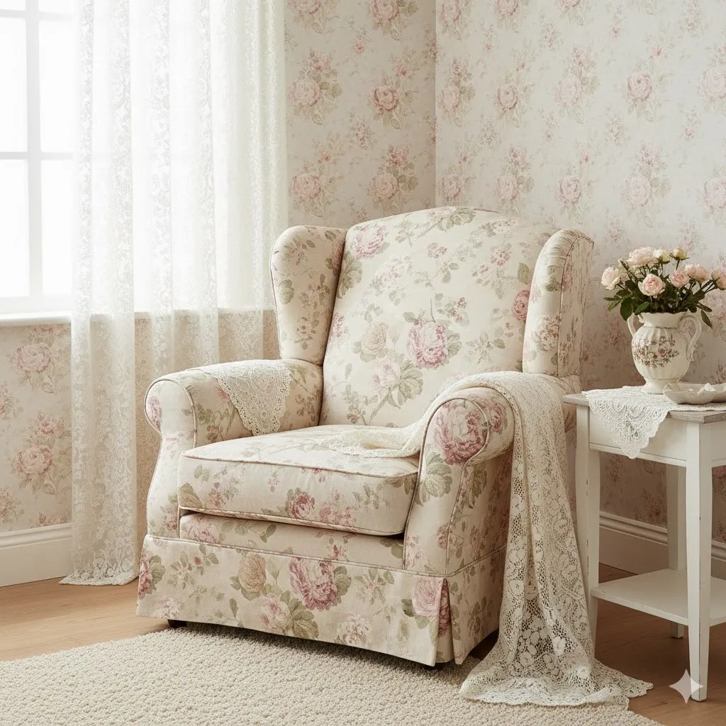 15 Shabby Chic Decor Ideas: A Complete Guide to Timeless, Romantic Interiors 3 Floral Shabby Chic Decor
