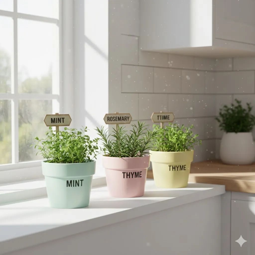 15 Budget-Friendly Easter Home Decor Ideas to Welcome Spring in Style 6 Fresh Herb Kitchen Decor