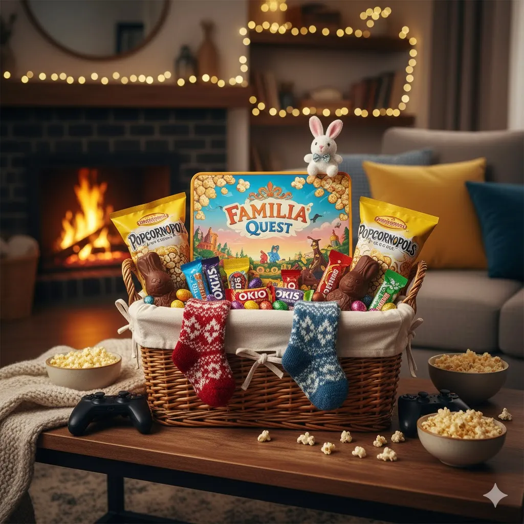 15 Easter Basket Ideas for Kids, Teens & Adults (Creative, Budget & Luxury Picks) 12 Game Night Easter Basket 1