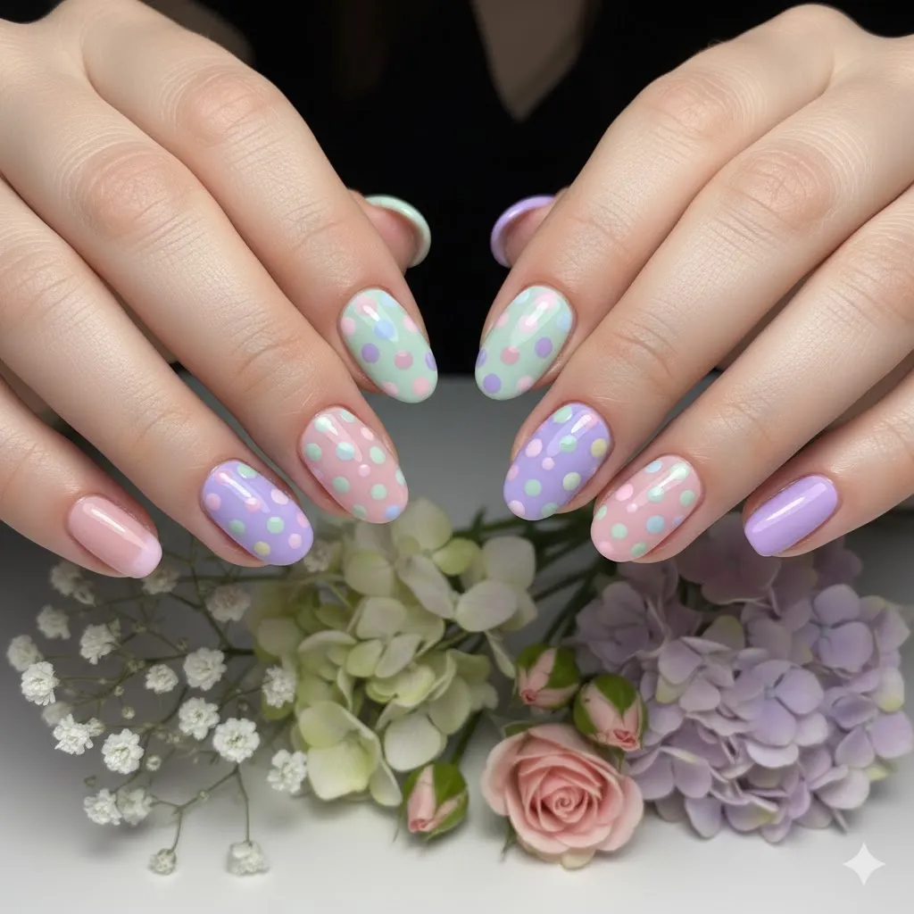 Polka Dot Nails