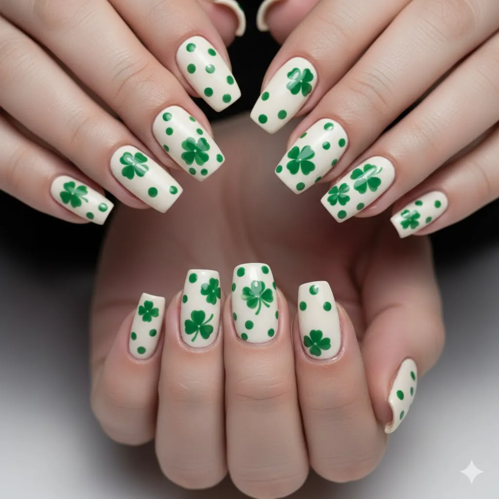 Polka Dot Shamrocks