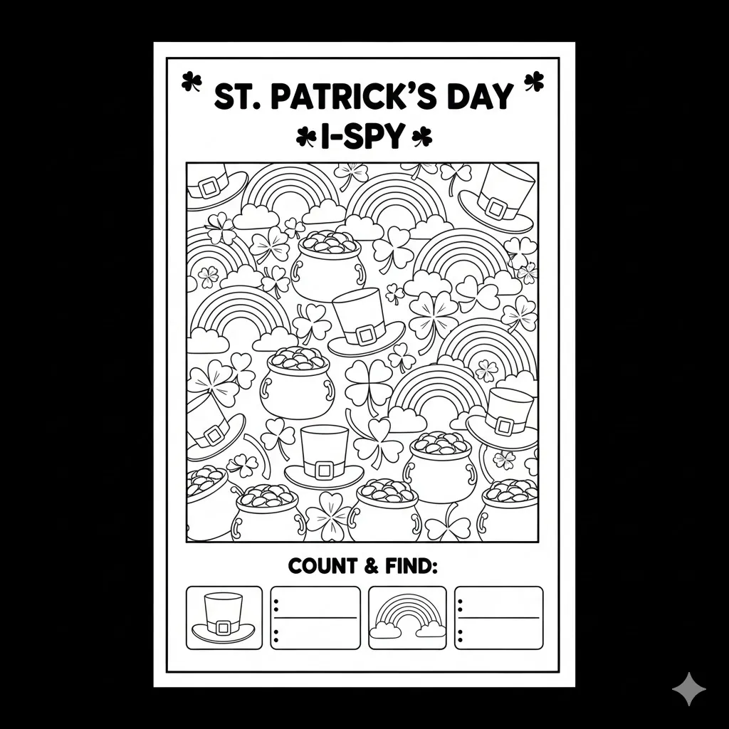 St. Patricks Day I Spy Game