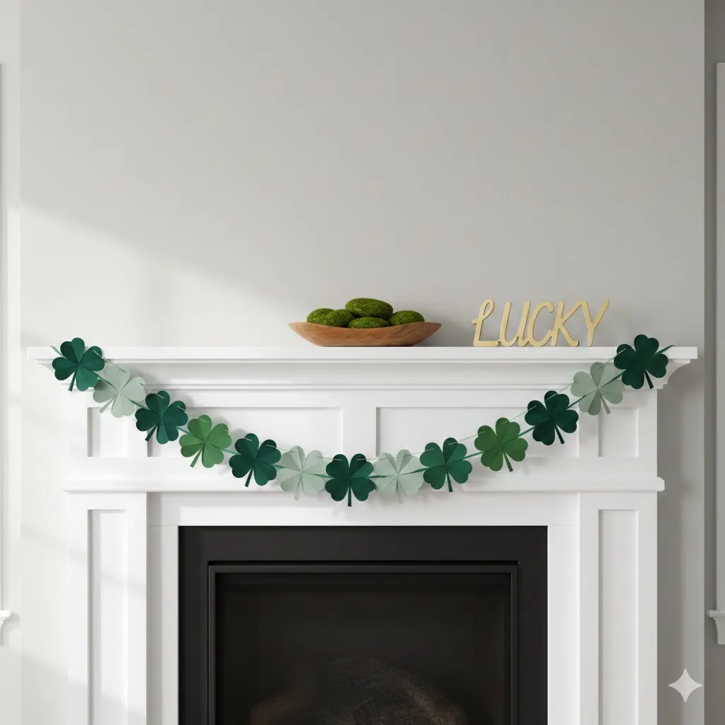 Turning Your Home Emerald: 15 Creative St. Patrick’s Day Crafts 7 The Minimalist Mantel