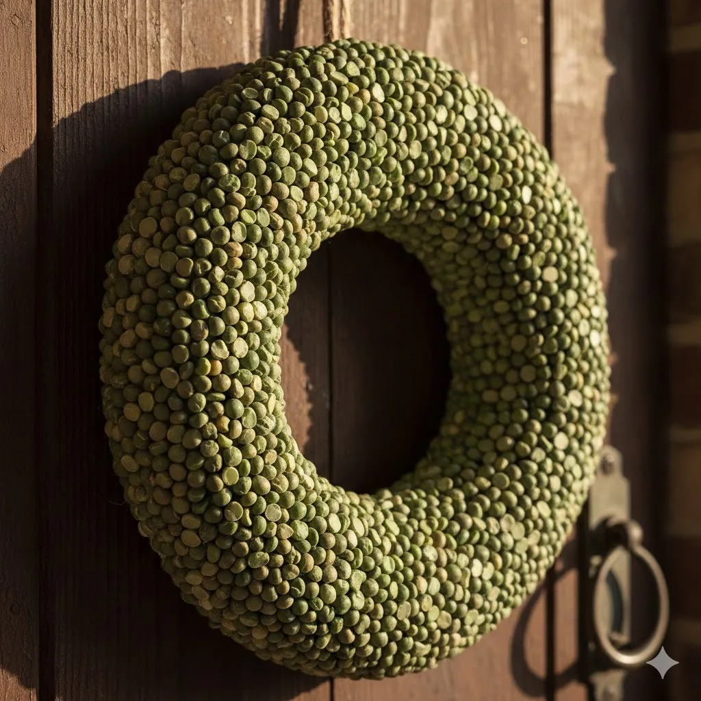 Turning Your Home Emerald: 15 Creative St. Patrick’s Day Crafts 5 The Split Pea Wreath