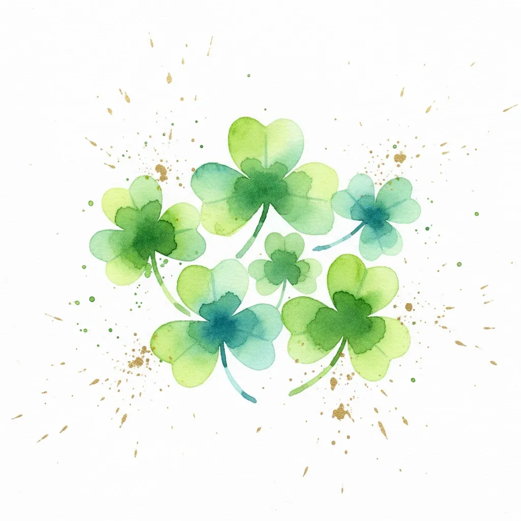 Turning Your Home Emerald: 15 Creative St. Patrick’s Day Crafts 2 Watercolor Shamrocks