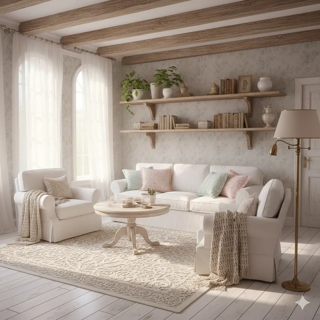 15 Shabby Chic Decor Ideas: A Complete Guide to Timeless, Romantic Interiors 8 Weathered Wood Accents