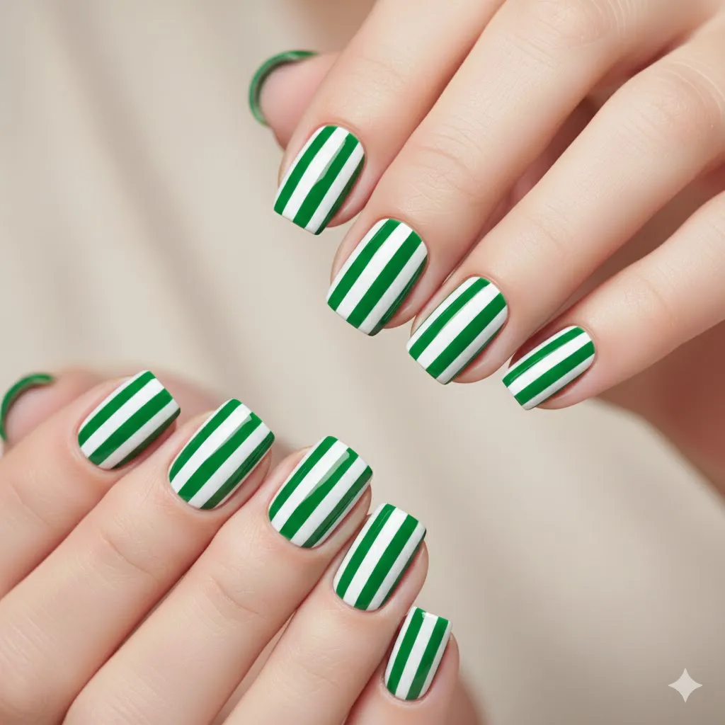 White Green Stripes