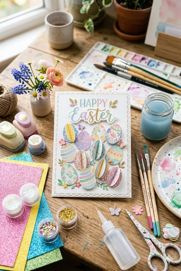 20 Easy Easter Handmade Cards: Beautiful DIY Easter Card Ideas for Spring 7 3D Easter Egg Card