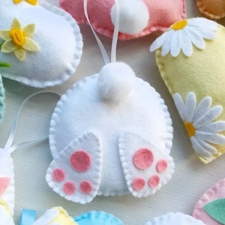 17 Easter Crafts for Kids: Fun and Creative Activities for 2026 10 Felt Bunny Ornaments