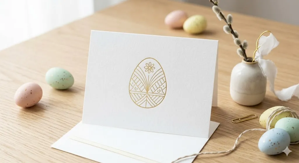 20 Easy Easter Handmade Cards: Beautiful DIY Easter Card Ideas for Spring 8 Minimalist Easter Card