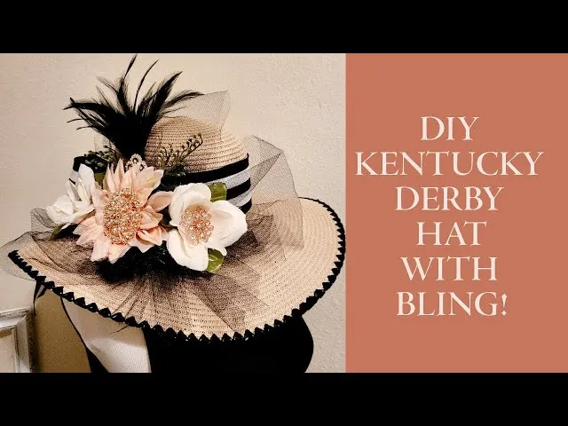 13 Best Kentucky Derby Hat Ideas for Women 2026 | Extravagant Wide Brim Hats, Fascinators & Trends 11 Derby Hat with flowers Feathers and Bling