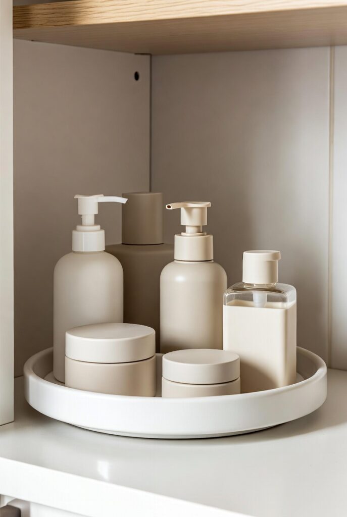 Affordable Bathroom Cabinet Organizers: 10 Budget-Friendly Solutions for a Clutter-Free Bathroom in 2026 4 Lazy Susan Turntables for Deep Cabinets