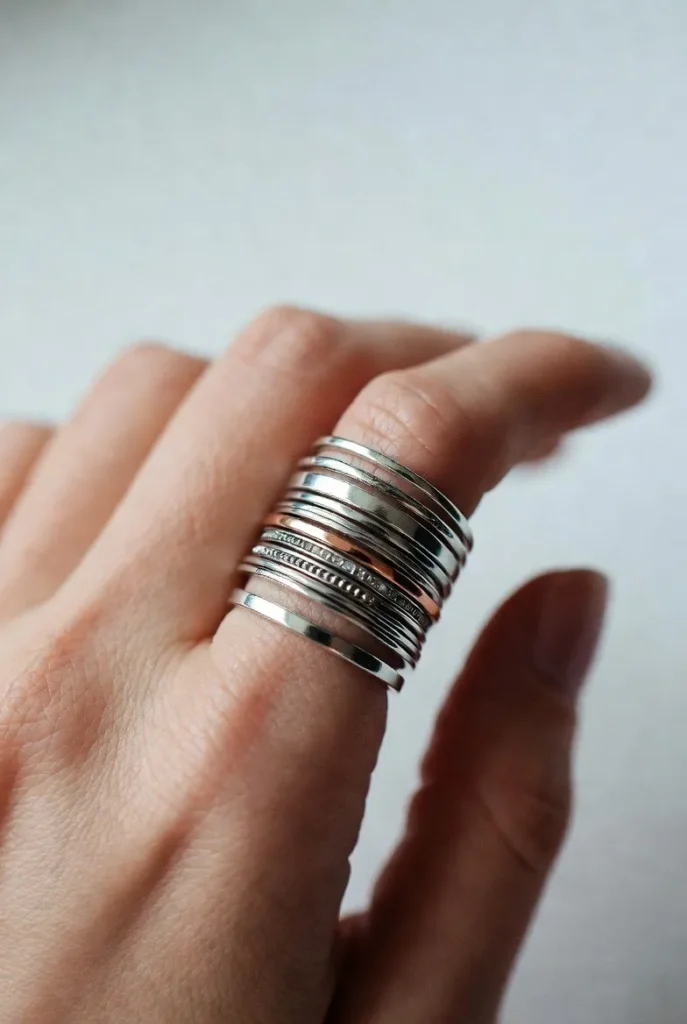 Ring Stacking Ideas for 2026: How to Layer Rings Beautifully 6 Midi ring and knuckle ring stacking ideas