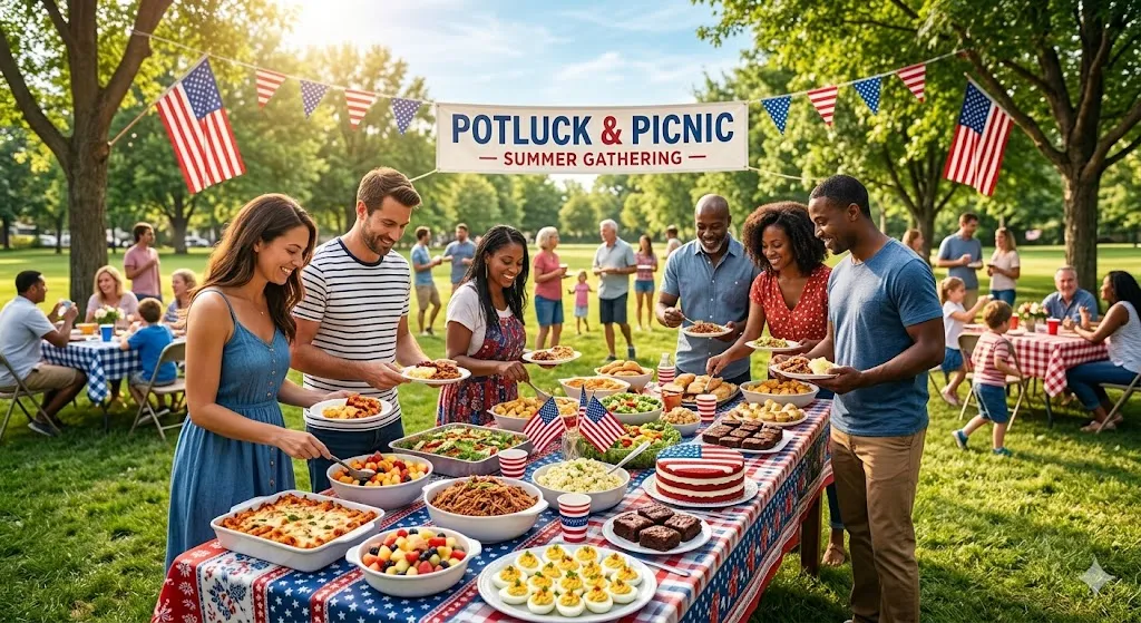 Potluck table 1