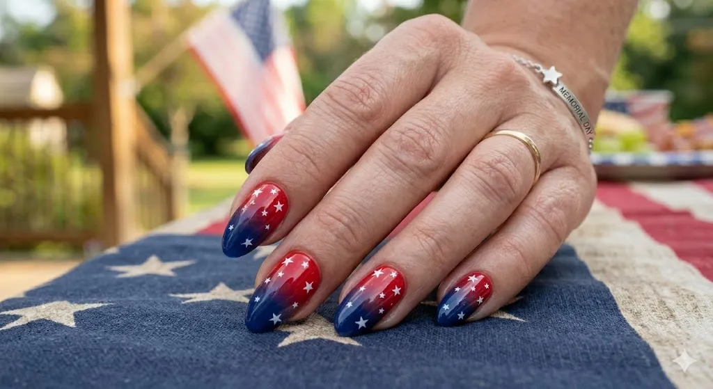 patriotic manicure