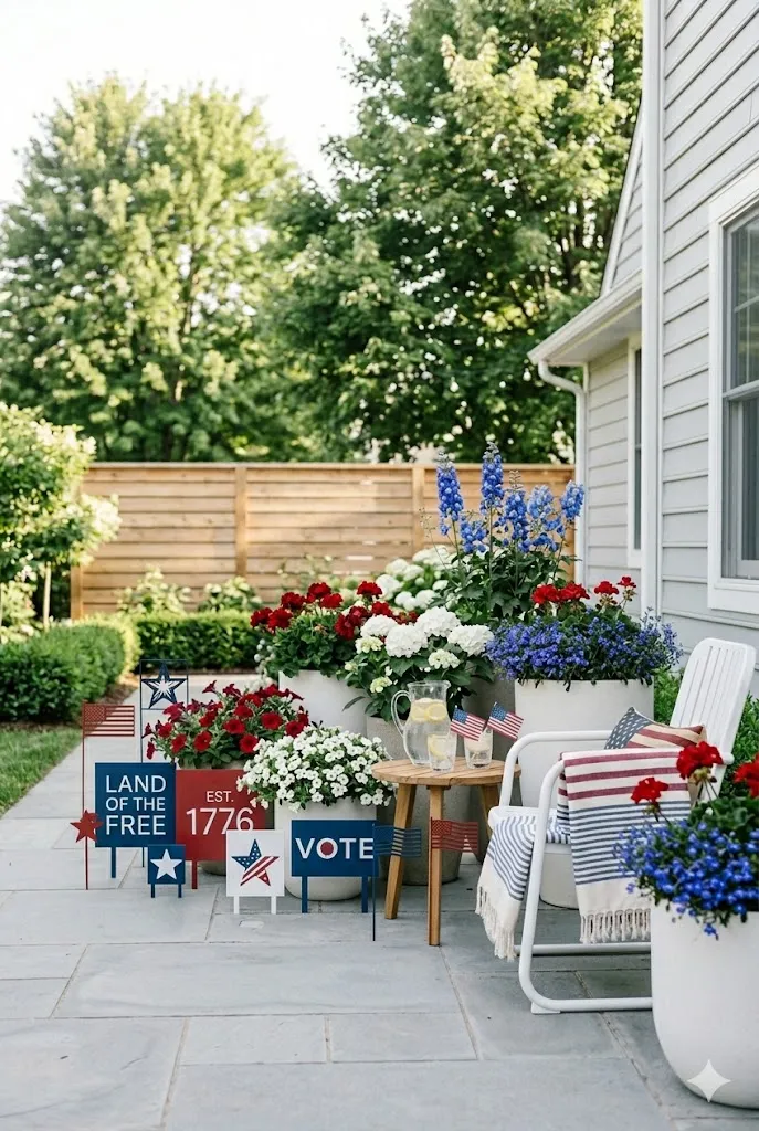 How to Decorate for Memorial Day Outside: 15 Patriotic Outdoor Ideas for a Memorable 2026 Celebration 8 patriotic yard signs