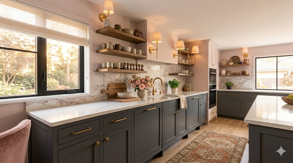 15 Two Tone Kitchen Cabinet Paint Ideas for a Stunning Kitchen Transformation in 2026 8 upper cabinets and charcoal gray