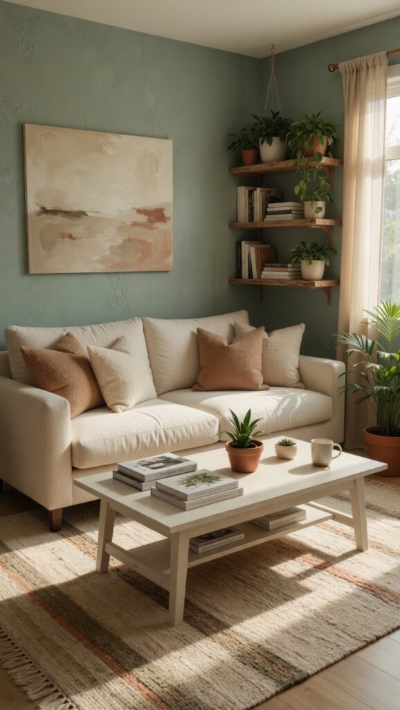 17 Room Color Schemes to Transform Your Home in 2026 5 sage green accent wall